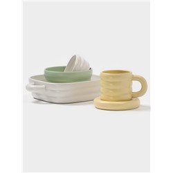 Форма для запекания Доляна «Зефир», 2.3 л, 38×22×6 см, прямоугольная, керамика, белая