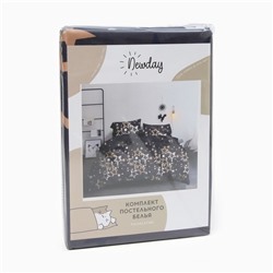 Постельное бельё евро Newday «Звездопад», полисатин