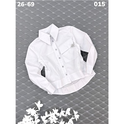 Блузка 015 белый