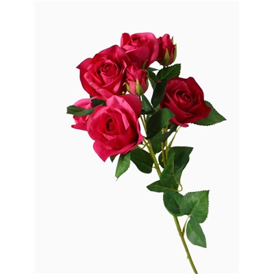 Цветы искусственные «Розочки кустовые», 8×65 см, малиновые