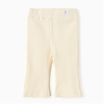 Брюки (клеш) для девочки MINAKU, рост 62-68 см, айвори