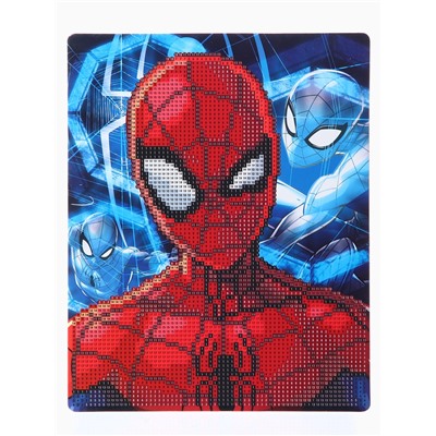 УЦЕНКА Алмазная мозаика для детей, 20×25 см «Супер герой», Человек-Паук