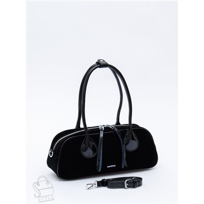 Сумка женская кожаная 91161MSS black Velina Fabbiano-Safenta