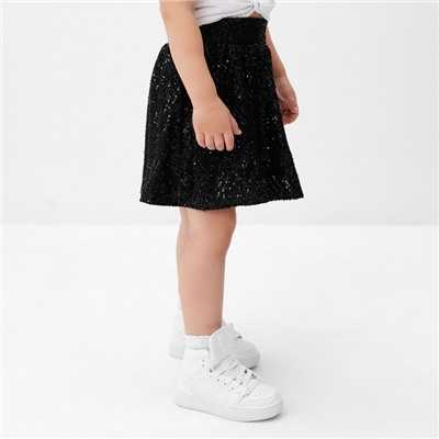 Юбка из пайеток KAFTAN размер 36 (134-140 см), черный
