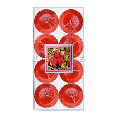 Набор свечей восковых (8шт х 3,5*1см) в ассортименте