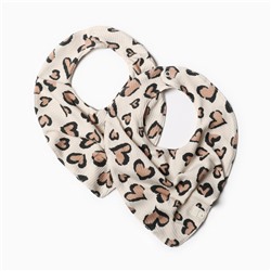 Набор слюнявчиков на кнопках «Крошка Я» Leo love, 2 шт.