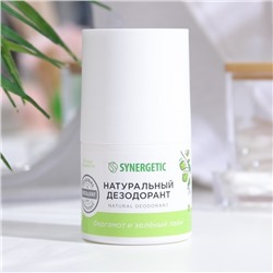 Дезодорант натуральный SYNERGETIC бергамот - зеленый лайм, 50 мл