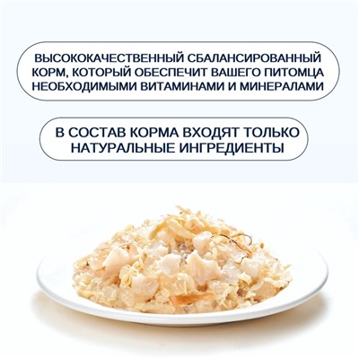 Wanpy Cat Консервы для кошек «Курица с треской» 95 г