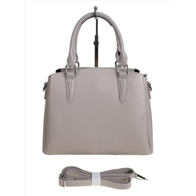 Женская сумка из искусственной кожи, цвет светло серый