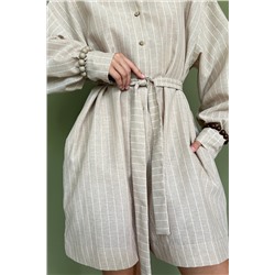 Комбинезон  MIX091/02/Бежевый, белый