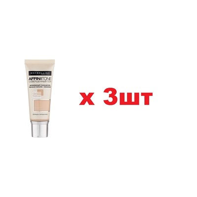 Maybelline New York Тональный крем Affinitone 30мл тон 20 3шт