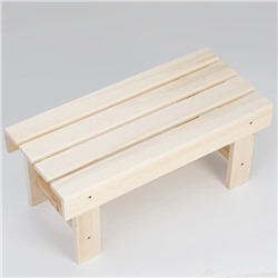 Лавка деревянная, 70×33×30 см, липа, «Добропаровъ»