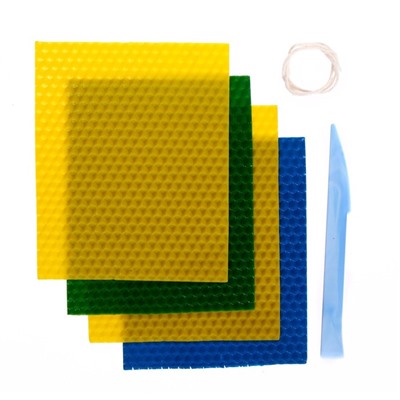 Свечи из вощины «Новый год! Уютный домик», набор для творчества