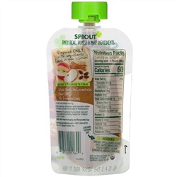 Sprout Organic, Baby Food, 6 Months & Up,  Apple Oatmeal Raisin with Cinnamon, 3.5 oz (99 g)