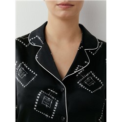 Omsa Пижама OmD 0232D LOVE Пижама принт. жен. (Рубашка+Брюки прямые), PL