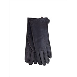 Женские перчатки из натуральной кожи, цвет шоколад