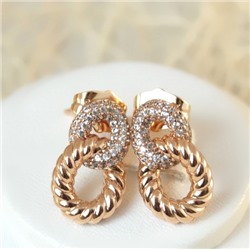 Серьги-гвоздики позолота  H01-13380р