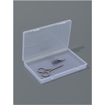 Бокс для хранения мелочей, 17.4×10.8×2.6 см, прозрачный