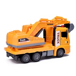 Машина "Автокран" с ковшом, на батарейках, в коробке