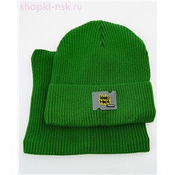 02-88-M Комплект для мальчика флис (колпак+снуд) (48-50)