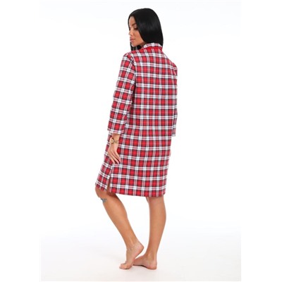 Халат фланель "Модница клетка"