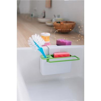Подставка для ванных и кухонных принадлежностей, 20×9×9 см, цвет МИКС