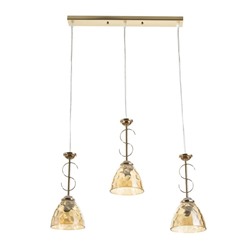 Светильник ЭкономСвет Federica 3×40 Вт Е27 золото 59×13×65(32)см