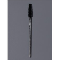 Щёточки для бровей и ресниц, силиконовые, набор - 50 шт., 10.5 см, чёрная, прозрачная