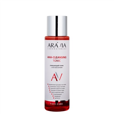 ARAVIA Laboratories Laboratories Очищающий тоник с AHA-кислотами AHA-Cleansing Tonic, 250 мл/12