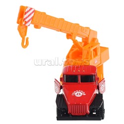 Машина Урал Кран, 12 см, металл, (двери, подвиж. детали) инерц.
