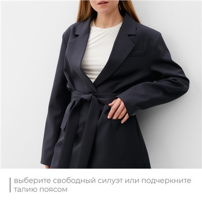 Пиджак женский MINAKU: Classic, серый, размер 50-52