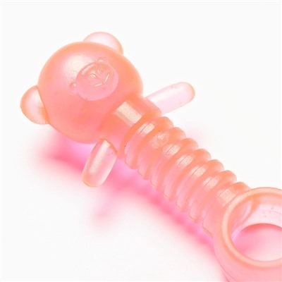 Игрушка для собак жевательная светящаяся в темноте «Медвежонок», 9×4.5 см