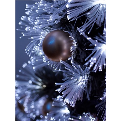 Ёлка светодиодная «Золотистый декор» 150 см, диаметр нижнего яруса 70 см, 170 веток, 13 режимов, свечение белое/тёплое белое