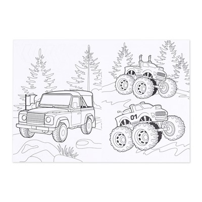 Раскраски детские набор «Для мальчиков», 4 шт. по 16 стр., А4