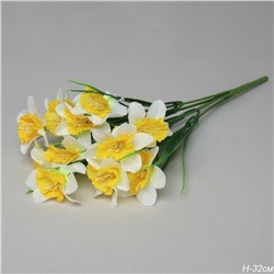 Цветок искусственный Нарцисс букет 32 см / XY18015-5 /уп 2/400/800/