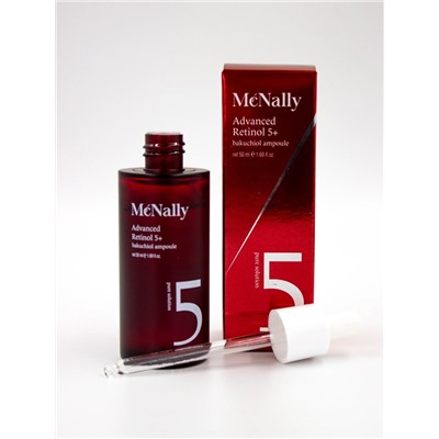 MCNALLY - СЫВОРОТКА ДЛЯ ЛИЦА С РЕТИНОЛОМ И БАКУЧИОЛОМ ADVANCED RETINOL 5+BAKUCHIOL AMPOULE, 50 МЛ