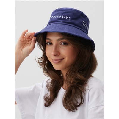 Панама с надписью MINAKU, синяя, размер 56-58