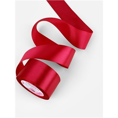 Лента атласная, 50 мм, 23±1 м, красная №33