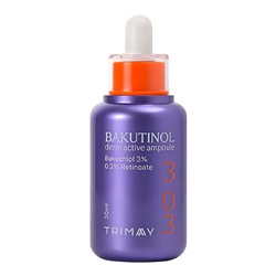 Trimay Антивозрастная сыворотка с бакучиолом и ретинолом Bakutinol Derm Active Ampoule