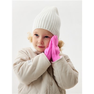 Перчатки детские MINAKU, однослойные, розовые, 14 см