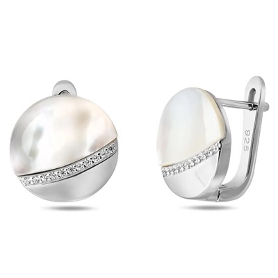 Серьги, перламутр, BY-4991