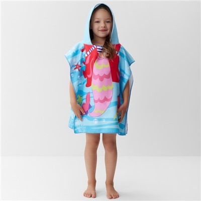 Полотенце - пончо детское LoveLife «Русалочка», 60×120 см