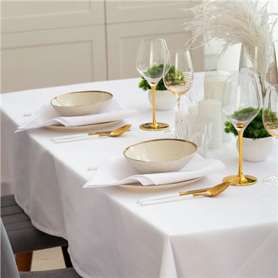 Набор салфеток «Этель» Cozy, 45×45 см-4 шт., белый, с пропиткой ВГМО, 192 г/м²