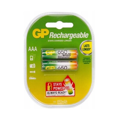 Аккумулятор GP R3 650mAh