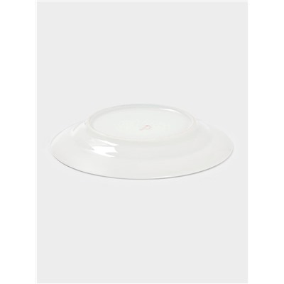 Тарелка Дулевский фарфор «Райские ландыши», d=17.5 см, белая