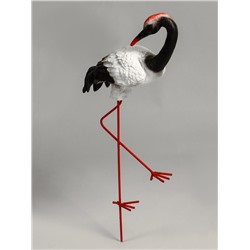 Садовая фигура из полистоуна «Журавль с загнутой шеей», 51×16×27 см