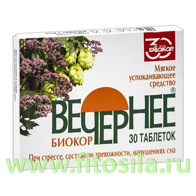 Вечернее Биокор №30 х 0,18г таб БАД Биокор