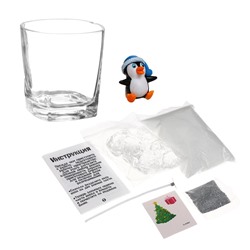 УЦЕНКА Набор для творчества «Делаем новогоднюю гелевую свечу. Пингвинчик»