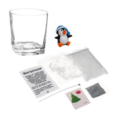 УЦЕНКА Набор для творчества «Делаем новогоднюю гелевую свечу. Пингвинчик»