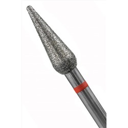 Manita Professional Фреза алмазная капля большая для аппаратного маникюра 856.104.260.120.040 ФАК-4,0 12М, красная насечка, ø 4,0 мм, 5 шт. KRISTALLER, 1231197